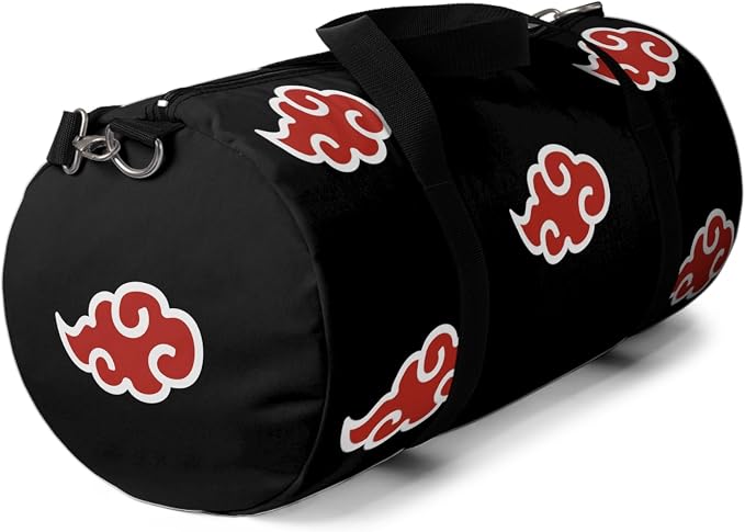 Anime Gym Bag for Women Men - Large Capacity Waterproof Workout Fitness Travel Sports Bags Fashion Street Camping Expandable Carry On Duffle Bag For Couple (Red Cloud) PTY - Image 7