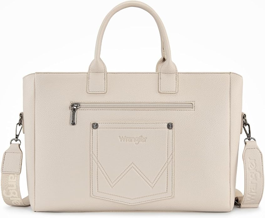 Wrangler Work Tote Bag for Men and Women Business Teacher Bag Large Capacity Briefcase Handbag with Adjustable Strap - Image 5