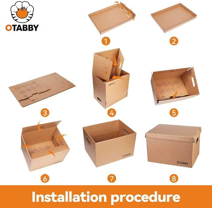 File Storage Boxes with Lids, Photo Storage, Letter/Legal Size, 8-pack | Heavy-Duty Kraft Board with 3-Ply Reinforced Walls, Handles and Lids for Long-Term File and Photo Storage,12x16x10 Inches - Image 5