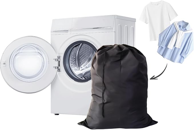Extra Large Laundry Bag 30"x40", Black, 18 Pack | Drawstring Bags, For College, Dorm, Apartment, Bulk Set for Family or Shared Laundry Rooms - Image 5