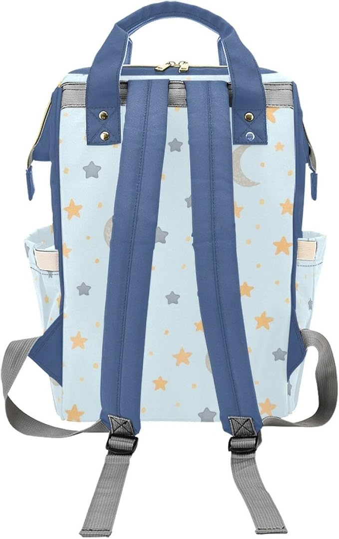 Custom Name Diaper Bag Backpack – Africa Girl with Star Personalized Baby Nappy Bag with Insulated Bottle Holders – Waterproof Large Capacity Travel Backpack Gift for Parents - Image 4