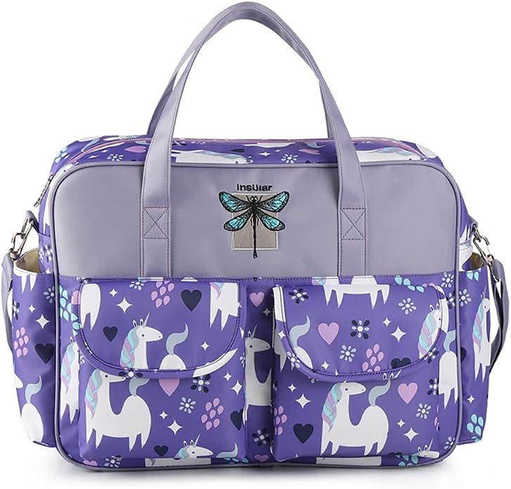 Kamay's Mummy Shoulder Bag Diaper Bag Chic Nappy Changing Bag Tote/Messenger Style Large with Changing Mat, Adjustable Straps - Image 5