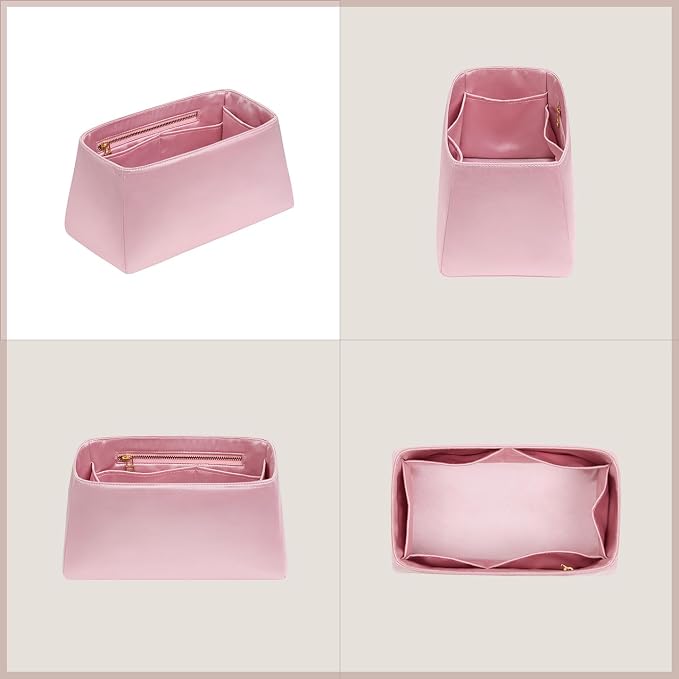 ZTUJO Silky Purse Organizer For Birkin, Luxury Purse Organizer Insert (Rose Sakura, BK25) - Image 7