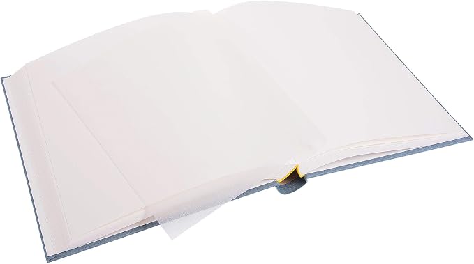 Goldbuch Summertime Trend 2 27607 Photo Album with 60 White Pages with Parchment Dividers, Photo Album with Linen Cover, up to 600 Pictures, High-Quality Paper, Blue/Grey, 30 x 31 cm - Image 5