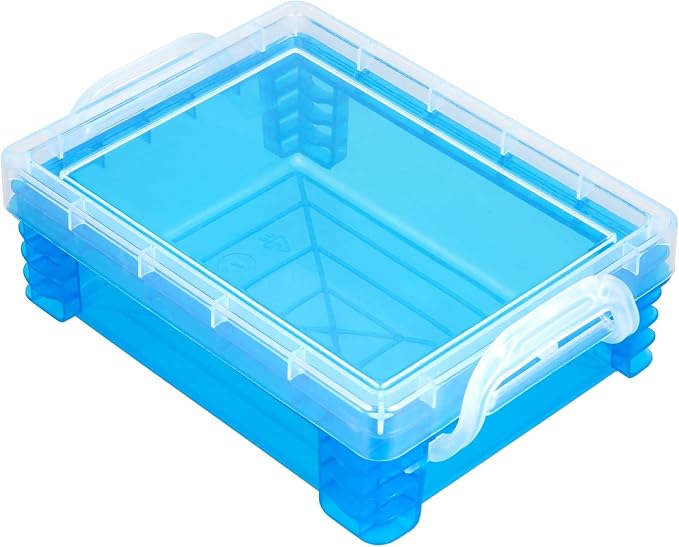 Simply Tidy Teal Stacking Crayon Box - Plastic Storage Containers for School Supplies, Sewing and Crafts - Bulk 36 Pack - Image 6