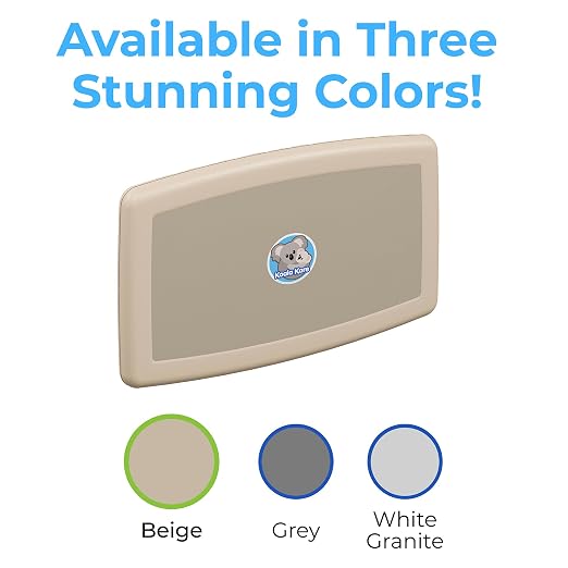 Koala Kare Surface-Mounted Horizontal Baby Changing Station, Model KB300-00 (Beige) - Image 6
