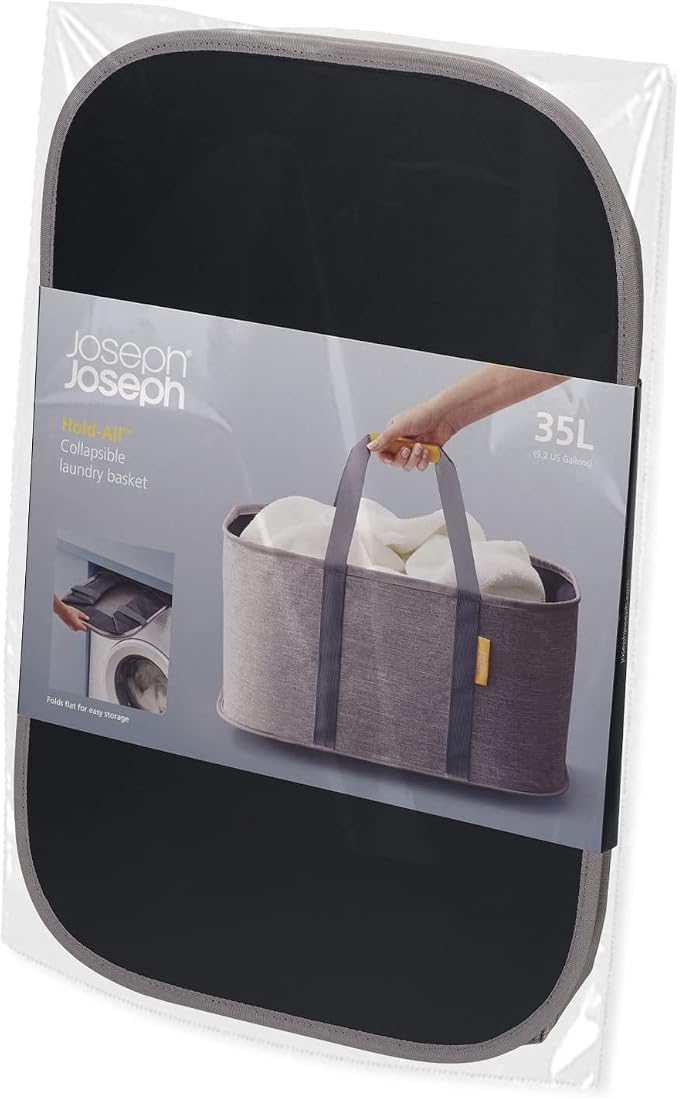 Joseph Joseph Hold-All - Collapsible Folding 35L/9.2 Gallon Washing Laundry Basket Bag, Durable Fabric, Moisture Resistant - Image 6