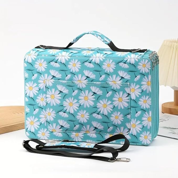 600-Slot Colored Pencil Case, 5-Layer Zipper with Shoulder strap and Handle | Organizer Bag for Pencil Storage Case for Artist Painter Office Sketch Travel Supplies by Lbxgap