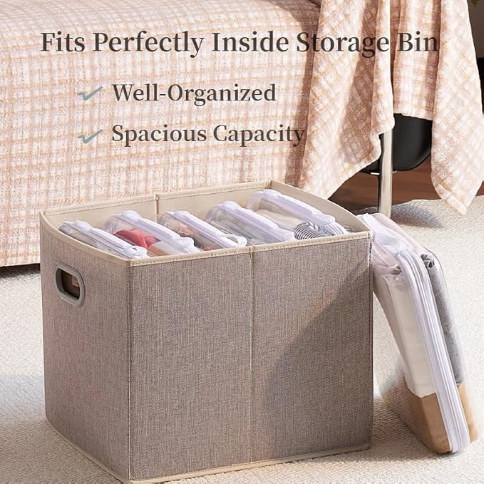 6-Pack Clear Bag Hard Shell Zipper Case with Handle, 1.3mm Thick Rigid Pouch for Craft Organizers and Storage, Large 12.6" Square Containers for Board Games, Puzzles & Toys - Image 6