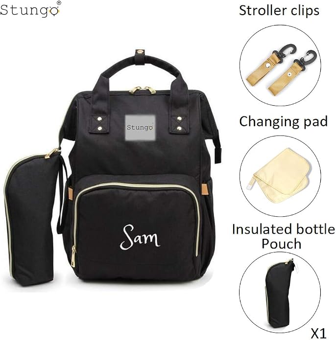 PERSONALIZED Large Diaper Knapsack/Tote Backpack/Messenger Shoulder Bag - Image 5