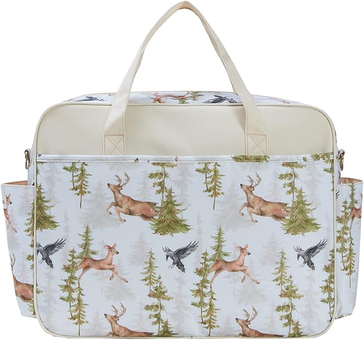 Kamay's Mummy Shoulder Bag Diaper Bag Chic Nappy Changing Bag Tote/Messenger Style Large with Changing Mat, Adjustable Straps - Image 4
