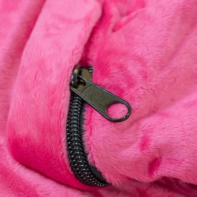 ULTIMATE SACK | 5 Ft Bean Bag Chair Replacement Cover Only | Pink Fur | Removable Washable Cover only - Image 9