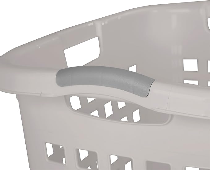 Sterilite Ultra Easy Carry Hamper, Laundry Basket Organizer, 4-Pack | 2.1 Bushel, Gray Pumice - Large Plastic Clothes Bin for Home, Dorm, Bathroom, and Bedroom Organization - Image 6