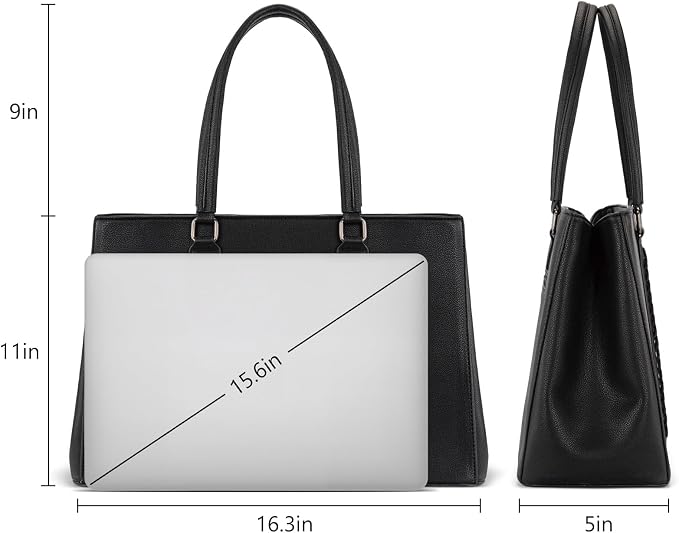 Montana West Wrangler Laptop Tote Bag for Women 15.6 Inch Computer Bag for Work Large Double Compartment Purse and Handbag - Image 3