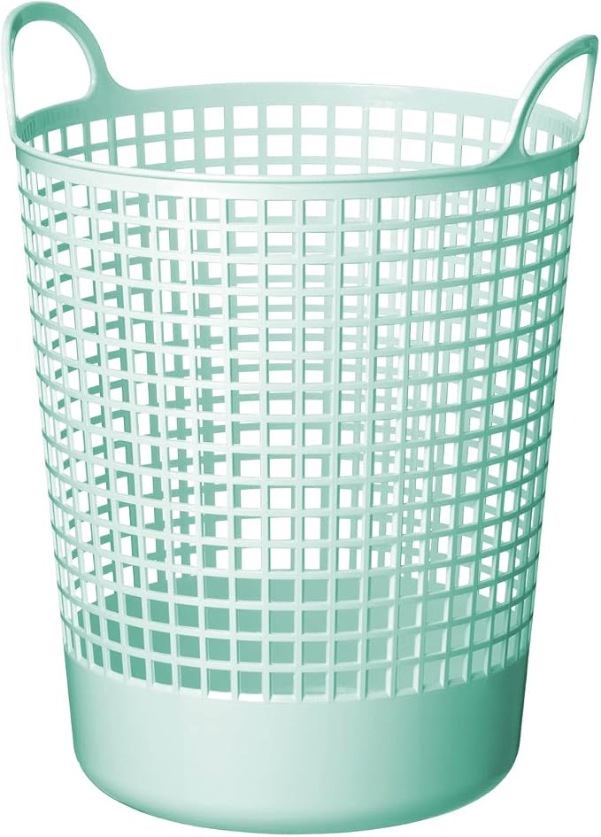 Like-it│SCB-10│Stylish and versatile basket. Sturdy yet flexible texture.|Daily use inside or outside of the home. Pool & beach, picnic, or camping.|16.14" × 14.96" × 20.47"|Mint Blue|10.30 gal by Like-it