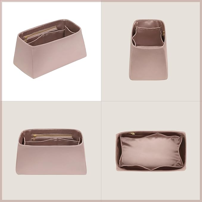 ZTUJO Silky Purse Organizer For Birkin, Luxury Purse Organizer Insert (Etoupe Grey, BK25) - Image 7