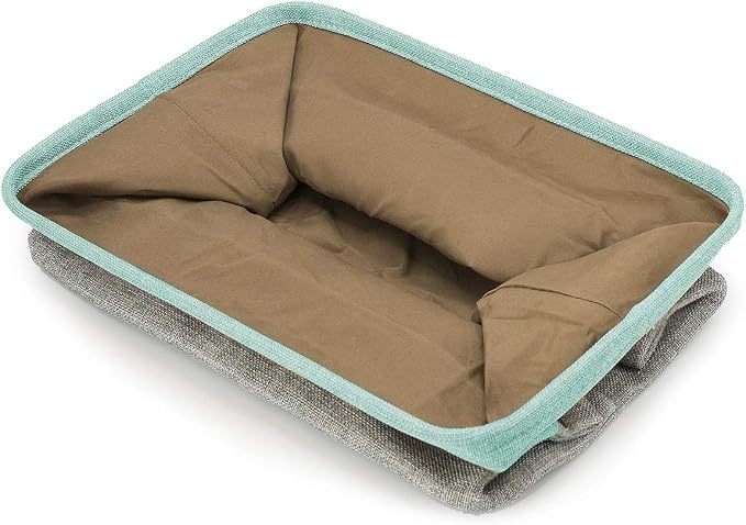 Sorbus Premium Fabric Storage Cubes 15 Inch - Big Sturdy Collapsible Storage Bins with Dual Handles - Foldable Baskets for Organizing - Decorative Cube Storage Bins for Home & Office Use- 3 Pack| Teal - Image 6