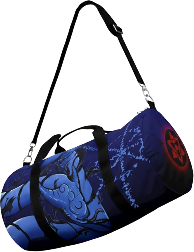 Anime Gym Bag for Women Men - Large Capacity Waterproof Workout Fitness Travel Sports Bags Fashion Street Camping Expandable Carry On Duffle Bag For Couple (Blue Susano) PTY by CrownLimitedSupply