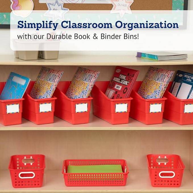 Really Good Stuff Durable Book & Binder Holders - 6 Pack - Red - Image 2