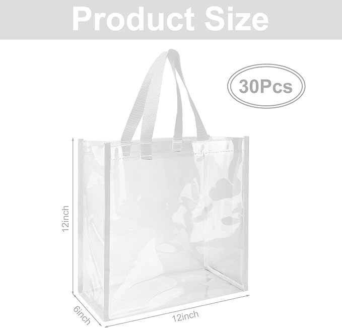 Eccliy Clear Tote Bag Stadium Approved with Handles - Image 4