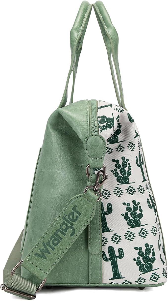 Wrangler Duffel Bag for Women Large Travel Weekender Bag Designer Cactus Print Carry On Bags - Image 2