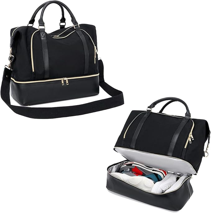 CAMTOP Women Ladies Travel Weekender Bag Overnight Duffel Carry-on Tote Bag fit 15.6 Inch Laptop Computer - Image 8