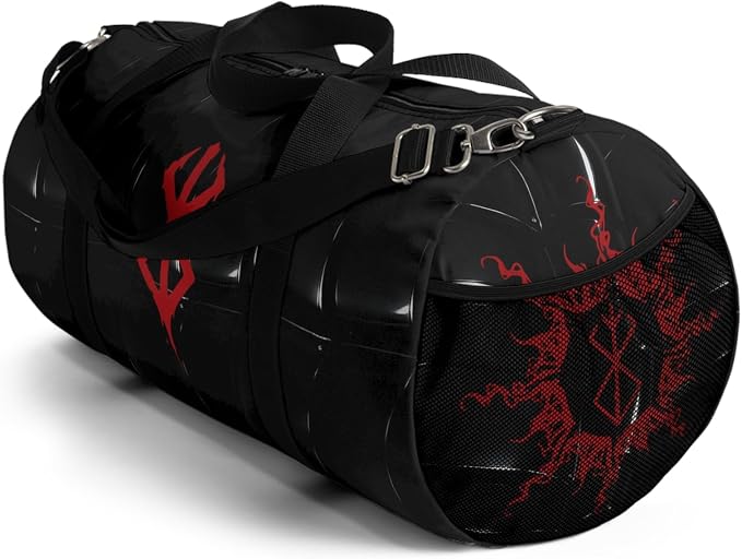 Anime Gym Bag for Women Men - Large Capacity Waterproof Workout Fitness Travel Sports Bags Fashion Street Camping Expandable Carry On Duffle Bag For Couple (Black Berserk) PTY - Image 6