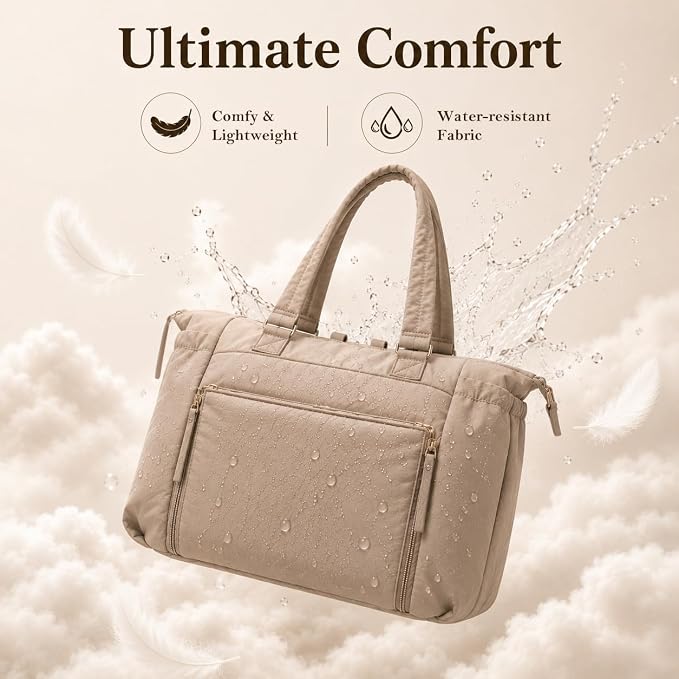 MOMINSIDE Diaper Bag Tote with Changing Station Convertible Diaper Bag Backpack Tote pañaleras para bebe Large Baby Bag, Hospital Bag Mommy Bag Travel Diaper Bag for Mom,16 Pockets, Khaki - Image 4