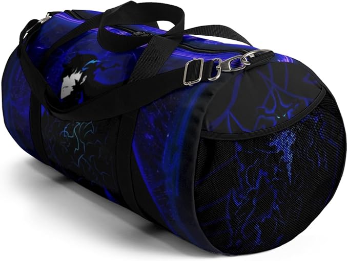 Anime Gym Bag for Women Men - Large Capacity Waterproof Workout Fitness Travel Sports Bags Fashion Street Camping Expandable Carry On Duffle Bag For Couple (SLVL) PTY - Image 7