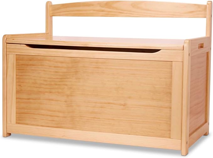 Melissa & Doug Wooden Toy Chest - Light Wood Furniture for Playroom, Blonde Kids Toy Box, Wooden Box Storage Organizer, Children's Furniture Chest by Unknown
