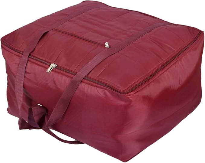 ANKIT INTERNATIONAL Multi-Purpose Storage Bag Light Weighted/Moisture Proof Parachute Jumbo Storage Bag for Clothes & Bedding Storage-Maroon - Image 2