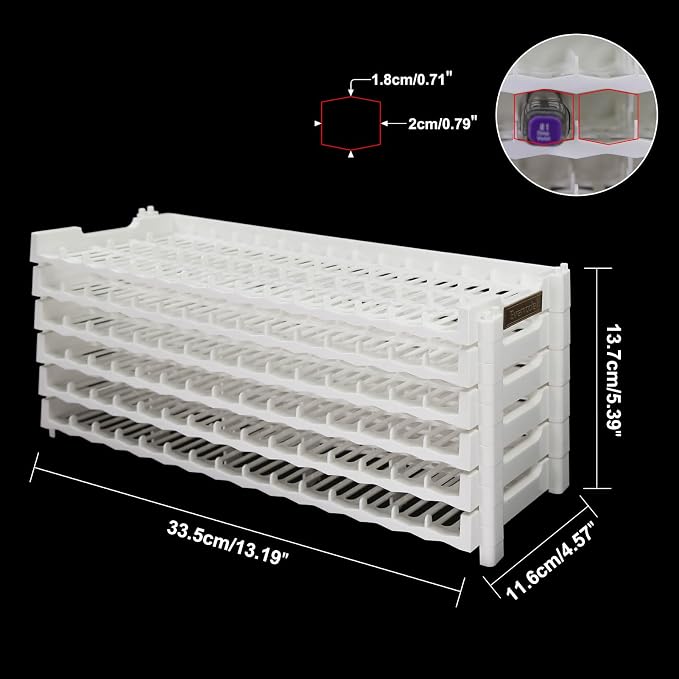 Universal Marker Storage Trays, Penholder Display for 90 Pens SN01 Pencil Organizer Holder for Desk (White-6 layers) - Image 7
