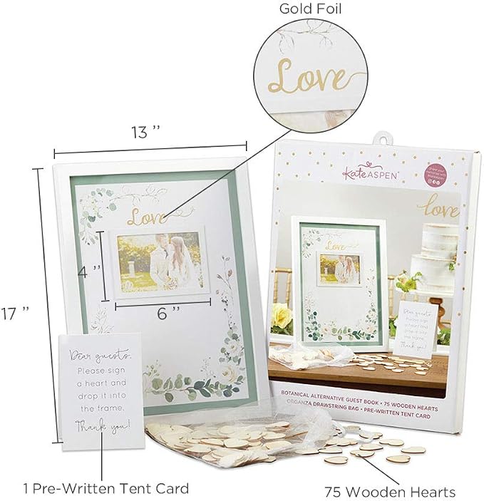Kate Aspen Baby Shower Guest Book Alternative, One Size, Botanical Garden - Image 7