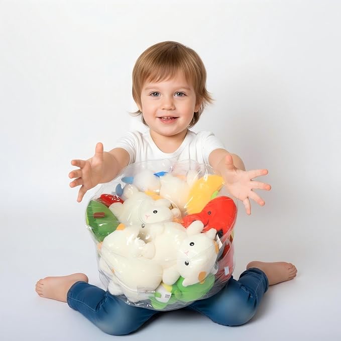 Clear Stuffed Animal Storage Bean Bag Chair Cover - Extra Large 150L, Waterproof & Easy-Clean Toy Organizer with Plastic Window,forNursery, Bedroom, Playroom (Cover Only, No Filler) (C1pcs) - Image 6