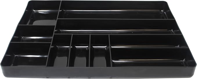 JSP Manufacturing Black Stackable Lightweight 10 Compartment Organizer Tray (4) - Image 3