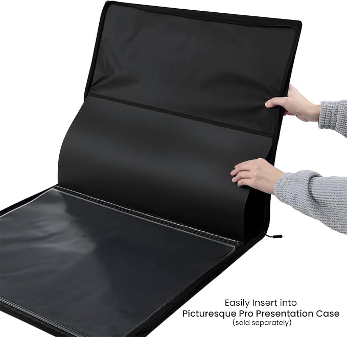 Picturesque Pro Presentation Refill Book 18x24 - Art Portfolio Folder for Artwork, Archival Storage Solution, Strong Spiral Bound Format w/ 20 Crystal Clear Pages and Acid-Free Divider Sheets - Image 6