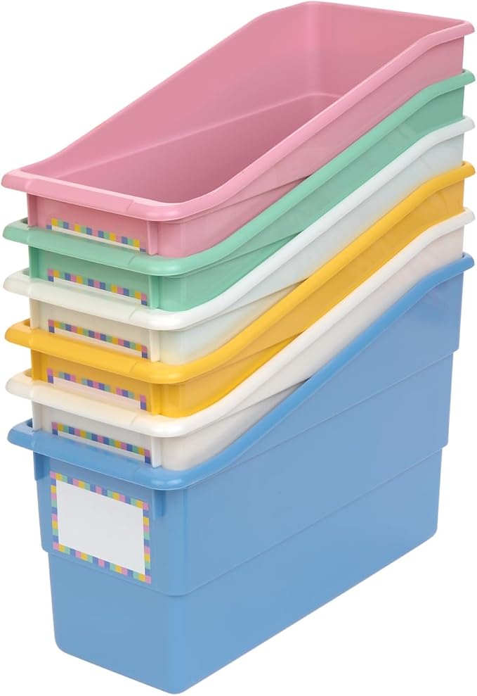 Really Good Stuff Durable Book and Binder Holders - 6 Pack - Bold Vibes by ReallyGoodStuff
