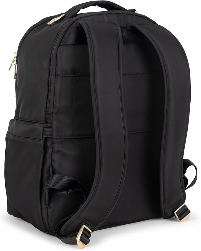 JuJuBe New Classic Diaper Bag Backpack with Portable Changing Pad, Stroller Straps, Large Travel Backpack for Boy or Girl, Carrying Baby Bottles, Wipes, Diapers, Pacifiers, Black, Mothers Day GIft - Image 2
