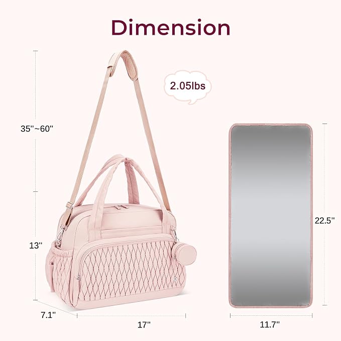 Telena Tote Diaper Bags, Travel Crossbody Large Capacity Hospital Bag for Women Labor Delivery with Pacifier Case - Image 3