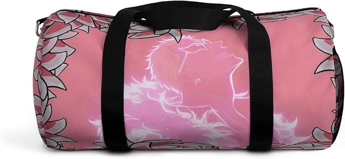 Anime Gym Bag for Women Men - Large Capacity Waterproof Workout Fitness Travel Sports Bags Fashion Street Camping Expandable Carry On Duffle Bag For Couple (Pink Flaminggo) PTY - Image 6