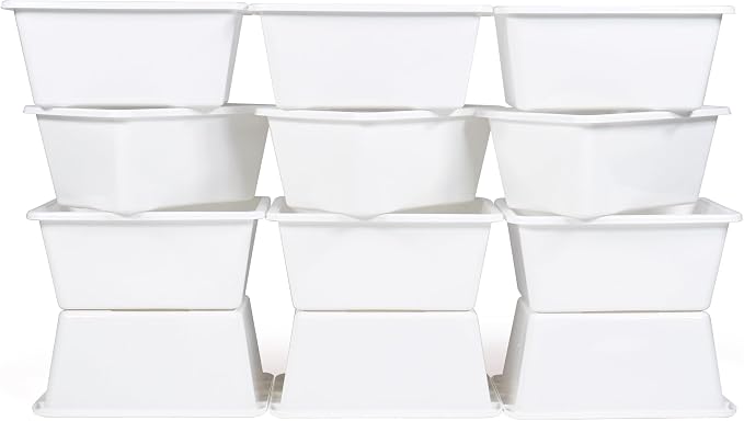 Humble Crew Plastic Storage Bins for Kids, Small Removable Toy Organizer | BPA-free, lightweight, fits cubbies and bookshelves, compatible with most toddler shelving for playroom, bedroom, or nursery - Image 3