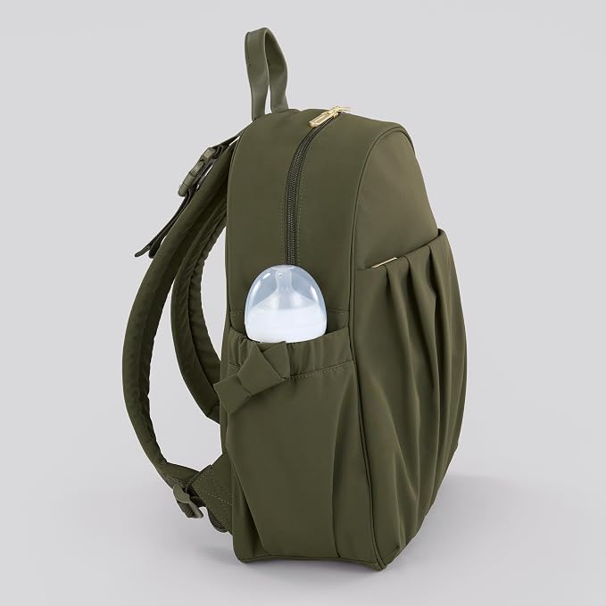Motherhood Gathered Pocket Backpack Diaper Bag with Stroller Straps - Image 4