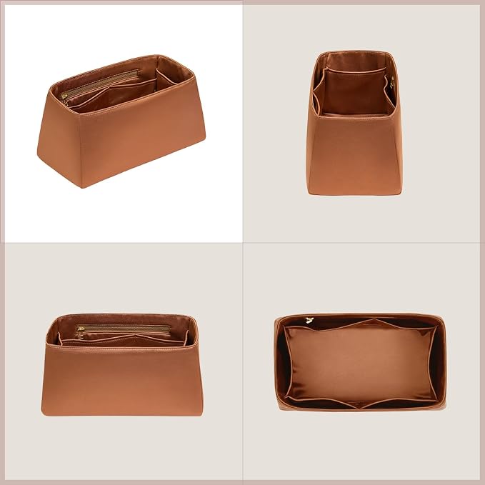 ZTUJO Silky Purse Organizer For Birkin, Luxury Purse Organizer Insert (Gold, BK25) - Image 7