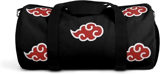 Anime Gym Bag for Women Men - Large Capacity Waterproof Workout Fitness Travel Sports Bags Fashion Street Camping Expandable Carry On Duffle Bag For Couple (Red Cloud) PTY - Image 8