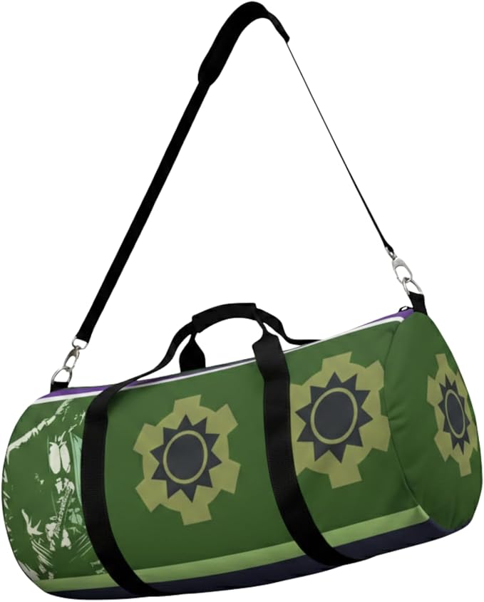 Anime Gym Bag for Women Men - Large Capacity Waterproof Workout Fitness Travel Sports Bags Fashion Street Camping Expandable Carry On Duffle Bag For Couple (Green Zzro) PTY by CrownLimitedSupply