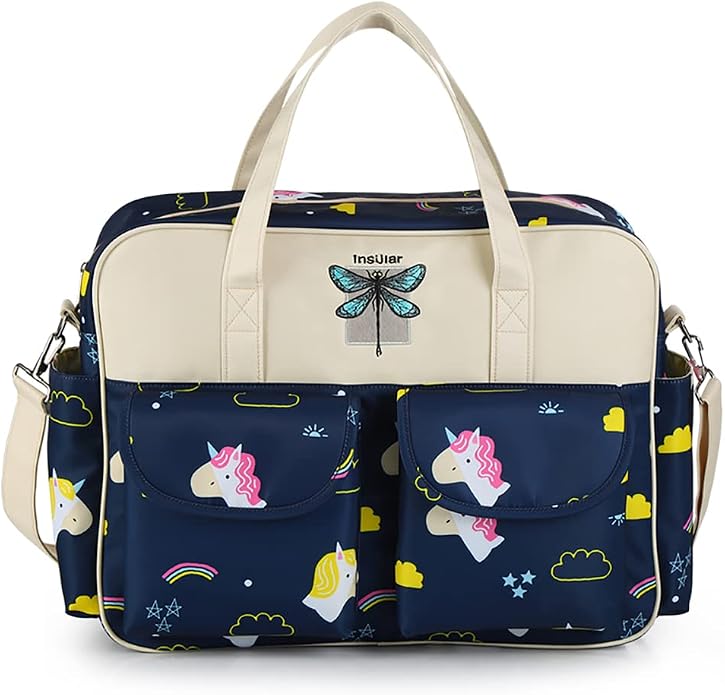 Kamay's Mummy Shoulder Bag Diaper Bag Chic Nappy Changing Bag Tote/Messenger Style Large with Changing Mat, Adjustable Straps - Image 5