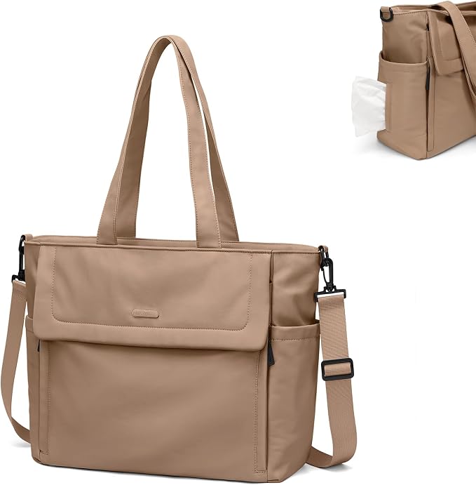 14L Puffer Diaper Bag Tote, Large Capacity Travel Diaper bags, Crossbody Hospital Bag for mom by GOLFQUALITY