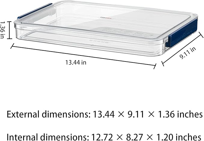 A4 Scrapbook Paper Storage, Photo Storage Box, Plastic File Box (Blue) - Image 6