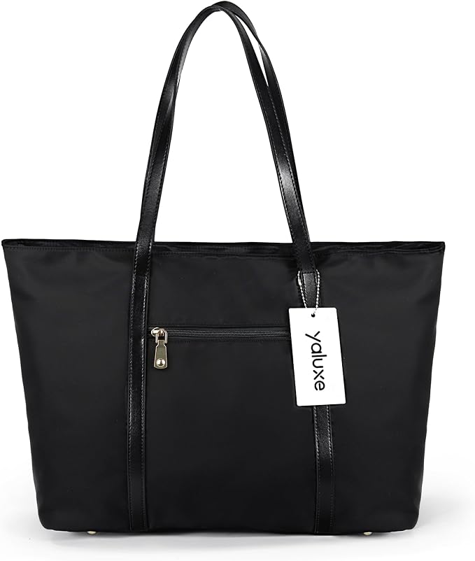 YALUXE Women's Nylon Tote Bags Large Capacity Shoulder Bags Work Handbags Purses Travel Beach Bags | Nylon - Image 4