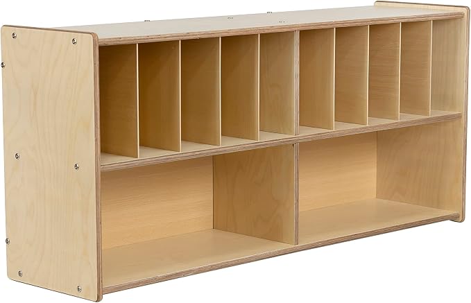 Diaper Storage Organizer, 100% Birch Plywood Wall Mount Diaper Caddy for Nursery, Daycare, Schools - Image 5